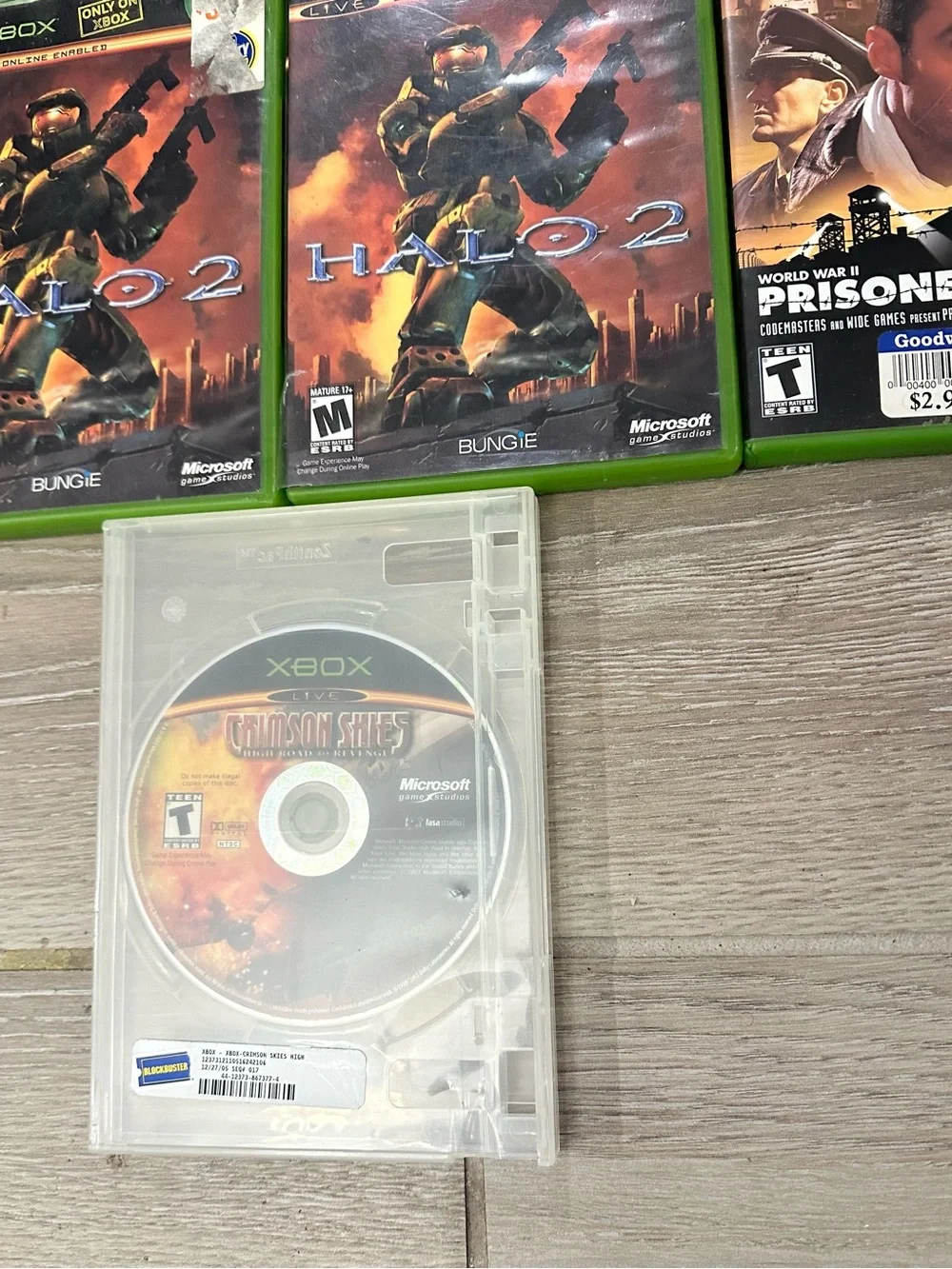 VTG Original Xbox Video Games (9) (Tom Clancy’s Classic Trilogy, Halo, Enclave)